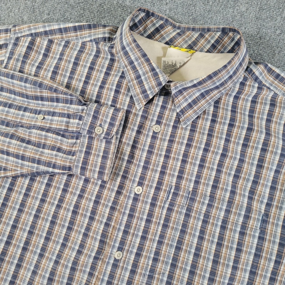 The North Face Shirt Men's Size‎ XL Plaid  Long Sleeve Button Down Left Pocket